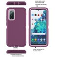 thumbnail image 2 of Njjex Galaxy S20 FE 5G Case, Sturdy Phone Case for Galaxy S20 Fan Edition 6.5"，Full-Body Shockproof Protection Heavy Duty Rubber Rugged Bumper 3-in-1 Case Cover - Burgundy, 2 of 7