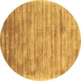 thumbnail image 1 of Ahgly Company Indoor Round Abstract Brown Contemporary Area Rugs, 5' Round, 1 of 4