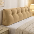 thumbnail image 6 of Headboard Wedge Pillow Bed Wedge Pillow for Reading Backrest Support for Sitting in Bed, Triangular Pillow with Side Pocket for Comfortable Rest,31.5x7.9x19.7 Inch, 6 of 6