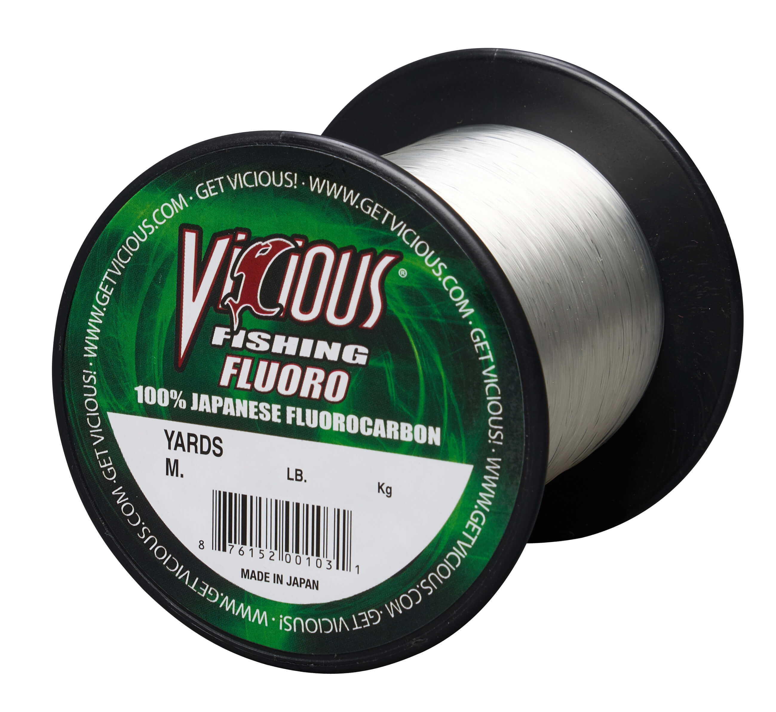 Vicious Fishing 100% Fluorocarbon 500 Yards Clear 15 lb.