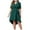 Green, variant on Bigersell Women's Plus Size Wrap Dress, Summer Casual Loose V-Neck Short Sleeve Midi Dresses Belted High Low Pleated A-Line Swing Ruffle Dress Beach Sundresses, Green 3XL