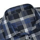 thumbnail image 4 of Camisa de manga larga con botones informal a cuadros a cuadros para hombre, 4 of 5