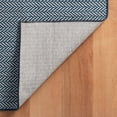 thumbnail image 3 of Dash & Albert Herringbone Machine Washable Rug, 2' x 3', Navy, 3 of 7