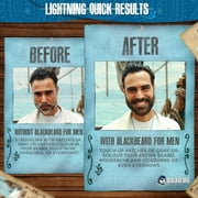 Blackbeard for Men Instant Beard Color – All Day Beard, Mustache, Eyebrow, and Sideburns Color – Temporary, Hypoallergenic Beard Dye Alternative – Up to 45 applications – Black, 3 Pack