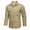 Khaki, variant on Gubotare Mens Button Down Long Sleeve Shirts Men's Logger Twill Long Sleeve Workshirt,Khaki 3XL