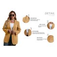 thumbnail image 4 of Langwyqu Spring Fall Fashion Women V-Neck Long Sleeve Office Lady Work Blazer Coat, 4 of 5