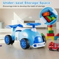 thumbnail image 3 of OLAKIDS Ride on Push Car with Music, Under-Seat Storage, Kids Foot-to-Floor Sliding Car for Toddler 19-36 Months, 3 of 9
