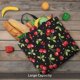 thumbnail image 5 of Fotbe Sweet Red Cherry Bolsa Tote con Estampado para Mujer, Bolsos con Cremallera, Bolsa de Hombro Casual de Gran Capacidad con Bolsillos Internos, 5 of 7