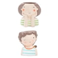 thumbnail image 1 of 2x girl and boy Pot Flower Pot Para La Decoración De, 1 of 7