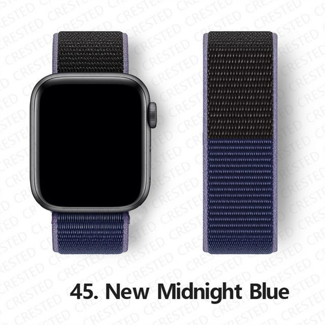 ALMNVO Strap for Apple Watch Band 45mm 41mm 44mm 40mm 42mm 38mm, Breathable Soft Sport Loop Wristband Replacement Strap for iWatch Series 6 5 4 3 SE 7 -45#