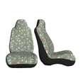 thumbnail image 3 of Cauagu Retro Hippie Groovy Mushroom Print Car Seat Covers,Universal Automotive Seat Covers Car Seat Protectors Easy to Install Car Cover Car Accessories Auto rucks Van & SUV-2 PCS, 3 of 9