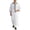 White, variant on Men's Muslim Clothes V-Neck Short Sleeve Plus Size Thobe Kaftan Loose Casual Solid Color Breathable Soft Thobe Red XXXXL