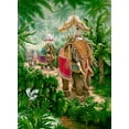 thumbnail image 2 of Kruskamp, Janet 19x24 White Modern Wood Framed Museum Art Print Titled - Festival Bound, 2 of 4
