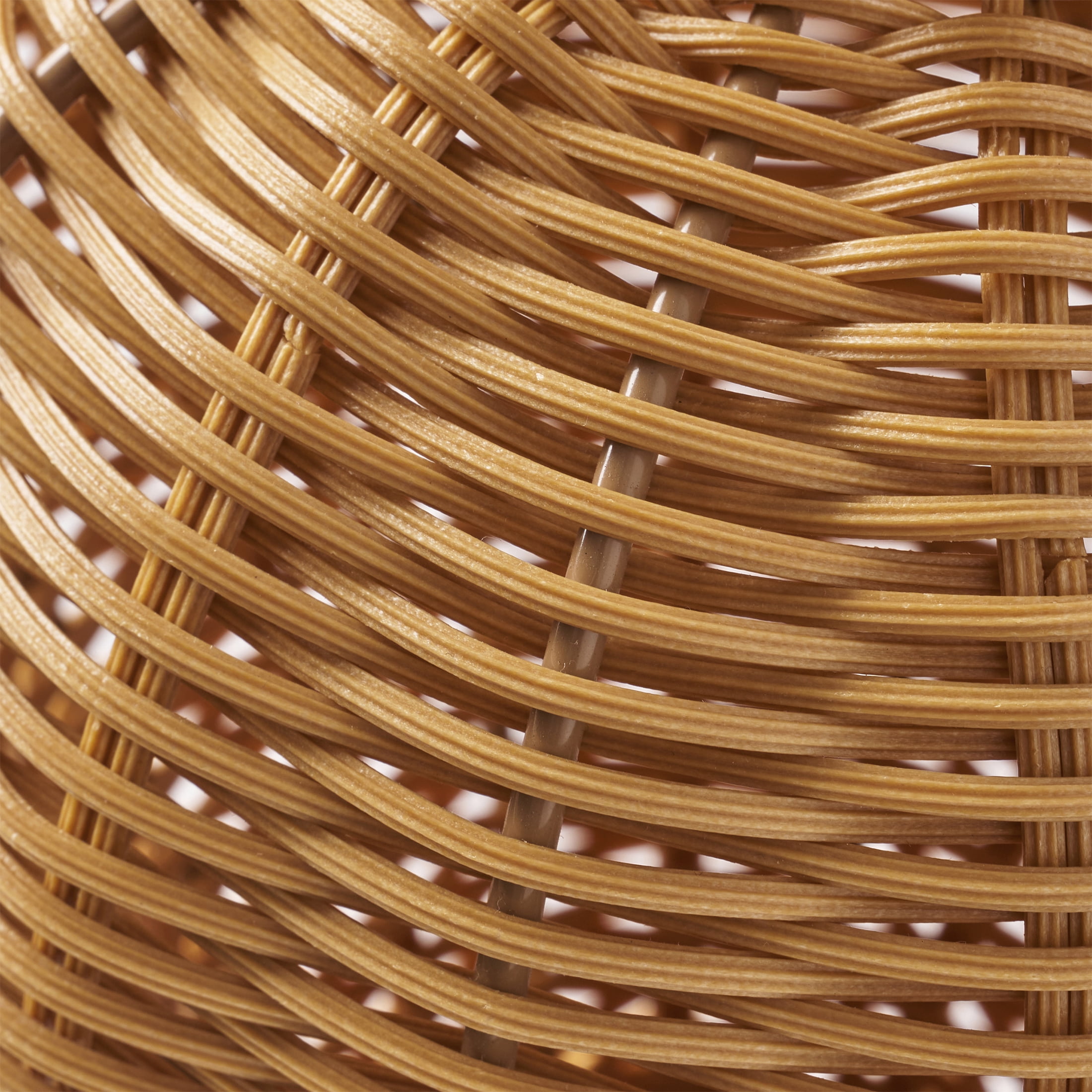 Better Homes & Gardens Indoor Vase, Woven Faux Rattan, 10 in, Light Brown