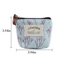 thumbnail image 2 of Canvas Coin Purse Creative Lovely Zipper Change Purse Change Pouch for Women, 2 of 10