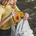 thumbnail image 5 of Iauyy（L)15.7 inch Laptop Sleeve,Shockproof Durable Computer Carrying laptop Bag，Slim Cover for 15.7-16 inch HP Dell Lenovo Asus Notebook,The Large Orange Flower, 5 of 7
