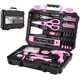 thumbnail image 1 of Juego de herramientas DEKOPRO Pink de 98 piezas con caja de herramientas de plástico, 1 of 6