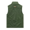 thumbnail image 2 of Bcfgryg Men's Lightweight Outdoor Vest Casual Fashion Stand Collar Sleeveless Jacket For Spring Summer Fall Daily Wear Men's Jacket Green L, 2 of 3