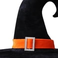 thumbnail image 2 of Sombrero Bruja Halloween Con Hebilla Puntiagudo Ancha para Fiestas Carnaval () Naranja, 2 of 4