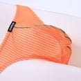 thumbnail image 4 of TANBOM Men's Breathable Nylon Mesh Triangle Brief Underwear, Orange, 1-Pack, M, 4 of 6