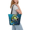 thumbnail image 6 of Lsque Largemouth Bass Fish Pattern Beach Tote,Shoulder Handbag,Spacious Tote Bag,Lightweight Travel Bag,Versatile Shopping Bag, 6 of 6