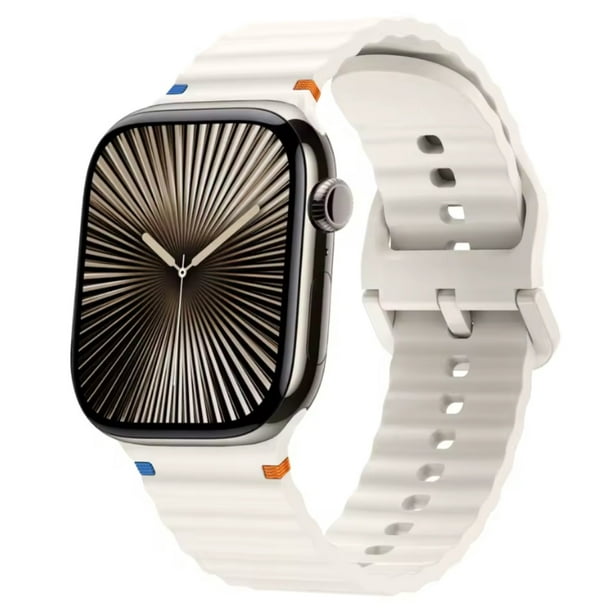Correa Sport de Silicona Para Apple Watch, Compatible con Todas Las Series: 1,2,3,4,5,6,7,8,9,10,SE,ULTRA