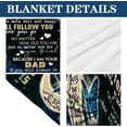 thumbnail image 3 of Daughter Gifts Daughter Blanket from Dad Father Birthday Gift for My Daughter Throw 80 * 60 in, 3 of 6