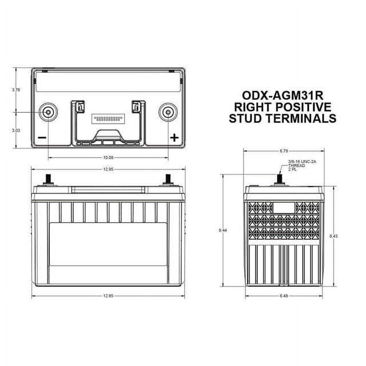Odyssey Battery Auto/Truck/Heavy Duty  Commercial Extreme AGM Battery (31R-PC2150S)