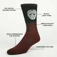 thumbnail image 2 of Friday The 13Th Black Light Jason Mask Mens Athletic Crew Socks, 2 of 5