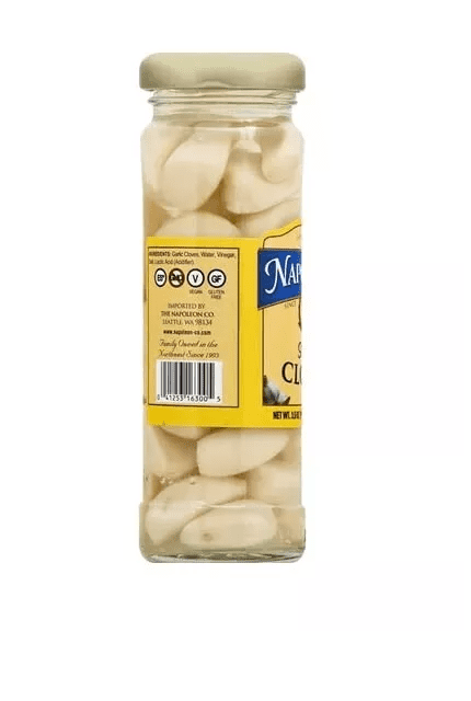 Pickled Garlic Cloves Four (4) Small Glass Jars NT. WT. 3.5oz.