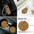 thumbnail image 7 of XYZCANDO Spotted Sunflower Handbrake Cover Car Cushion Cover Steering Wheel Cover Armrest Cover Seat Belt Cover Keychain Fender Cover Lipstick Cover Trash Can Car Coasters Washable, 7 of 7