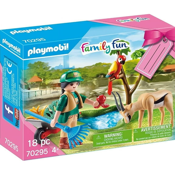 Playset Family Fun Zoo Playmobil 70295 (18 pcs)