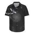 thumbnail image 4 of VBTAPA Novelty Party Shirts for Men 2025 Halloween 3D Printed Short Sleeve Button Down Shirt Hawaiian Beach Shirts Lightweight Holiday Blouses Prime Sales Today Black XXXXXL, 4 of 5