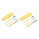 thumbnail image 2 of Kearding Juegos de vajilla 304 Cubiertos de acero inoxidable Juego de cubiertos reutilizables Estudiantes portátiles Diseño simple Restaurante de Amarillo limón 3 piezas 2piezas Kearding CBP259794, 2 of 6