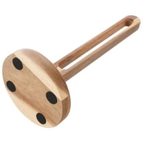 Hytrove Countertop Paper Towel Holder 1Pcs Modern Minimalist Wooden Towel Organizer for Kitchen Bathrooms Brown