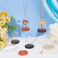 thumbnail image 5 of 1Set DIY Blank Dome Vial Pendant Making Kit Including Natural Wood Cabochon Settings Glass Dome Cloche Cover Brass Bead Cap Pendant Bails Mixed Color 45Pcs/set, 5 of 6