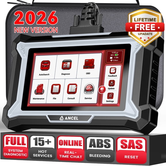 ANCEL Bidirectional Wireless OBD2 Scanner Diagnostic Tool, Full System Diagnostic Tool, WiFi Free Update OBD2 Scanner