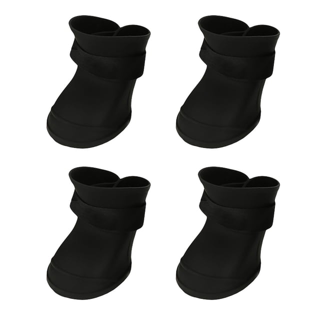 Botas Impermebles de Silicona para perros y mascotas, Zapatos antideslizantes para la lluvia, 4 UDS.