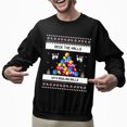 thumbnail image 2 of Christmas Sweatshirt, Deck the Halls with Bowling Balls Funny Christmas Sweatshirt, Unique Holiday Bowling Lover Sweatshirt, Holiday Gift for Women & Men, 2 of 5