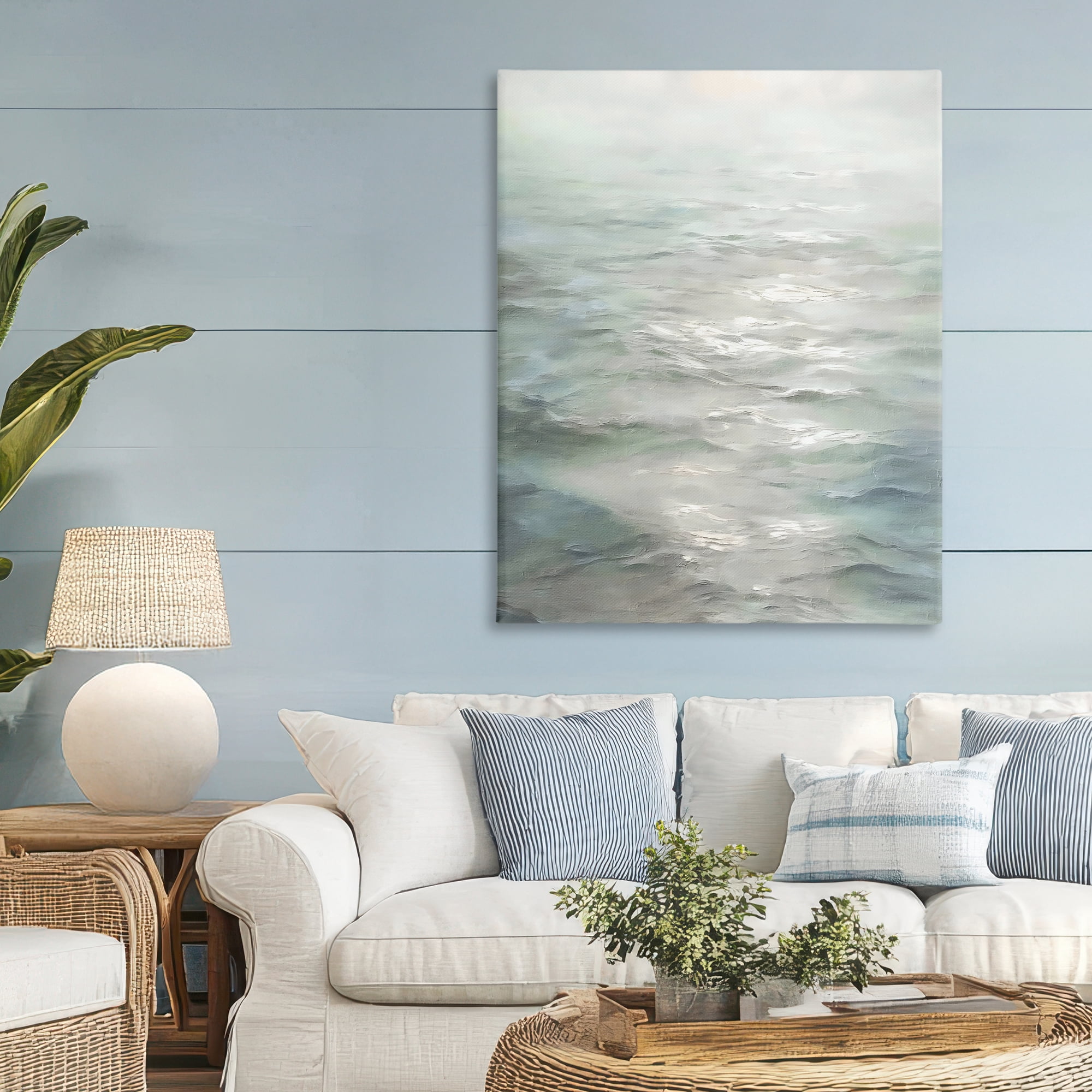 Stupell Industries Shallow Reflections on Sea Canvas Wall Art, design by Riley B
