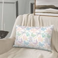 thumbnail image 5 of Gukieu Colorful Butterfly Print Plush Pillow Cover, Hidden Zipper Pillow Protector without Pillow Core, Suitable for Bedroom, Office, Car Decoration-16"x24", 5 of 6