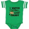 thumbnail image 3 of Inktastic I Watch Football with My Daddy Boys or Girls Baby Bodysuit, 3 of 5