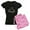 With Pink Camo Pant, variant on CafePress - Adventure Awaits Let'S Go Find It Pajamas - Women's Short Sleeve Print T-Shirt and Pants Dark Cotton Pajama Set