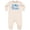 Natural Heather, variant on Nautical My 1st Birthday with Blue Whale and Anchor Baby Fleece Romper