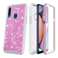 thumbnail image 4 of for Samsung Galaxy A20S Glitter Phone Case Dual Layer Full-Body Rugged Clear Back Case Drop Resistant Shockproof Case with Built In Screen Protector (Pink), 4 of 4