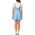 thumbnail image 4 of Allegra K Women's Overall Pinafore Dress Button Decor Flared Suspender Skirt, 4 of 6