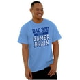 thumbnail image 3 of Fathers Day Dad Bod Video Gamer Brain Men's Big & Tall Crewneck Graphic Tee Brisco Brands 2X, 3 of 5