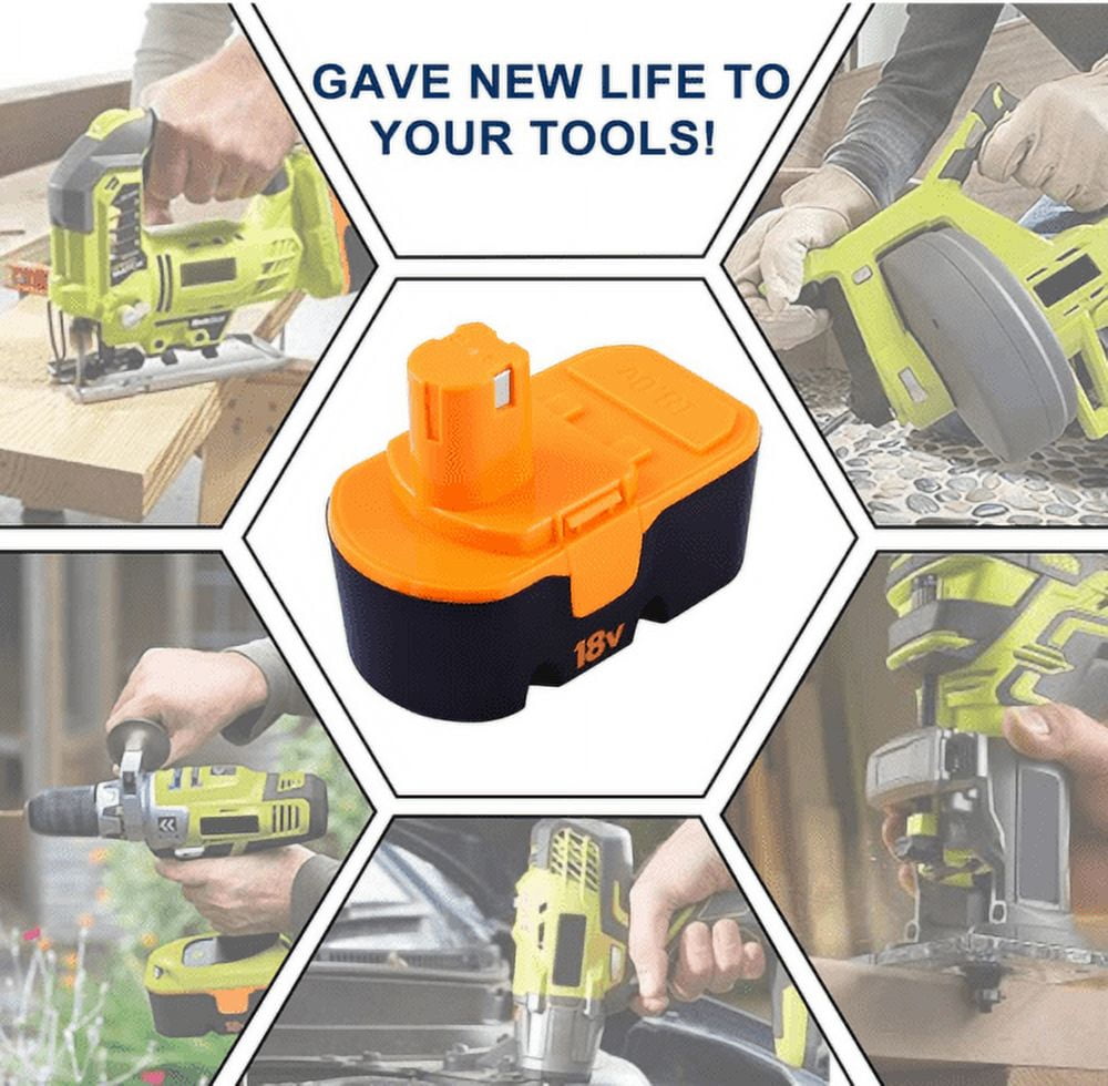 2Pack for Ryobi 4.8Ah 18 Volt Battery P100 Compatible With P101 BPP-1815 BPP-1820