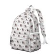 thumbnail image 2 of Cartoon Pug Dog Backpack for School,Cute School Bag,Schoolbag with Adjustable Shoulder Straps & Padded Back,13.4"x11"x4.7", 2 of 6
