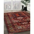 thumbnail image 2 of Ahgly Company Indoor Square Traditional Chestnut Brown Persian Area Rugs, 8' Square, 2 of 6